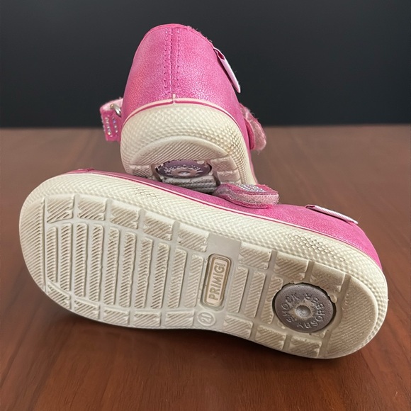 Primigi pink studded Mary Jane, pink leather, size 5.5 - Picture 6 of 10